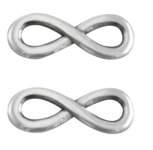 DQ metaal infinity 15mm zilver
