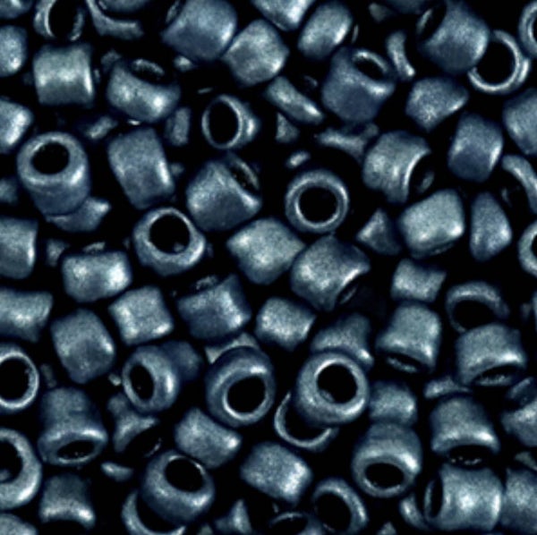 Rocailles Metallic aegean Blue 4mm