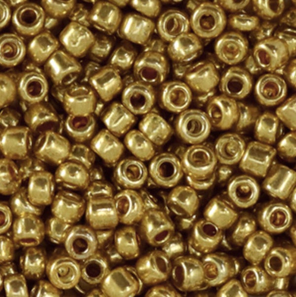 Rocailles Metallic shine Gold 3mm