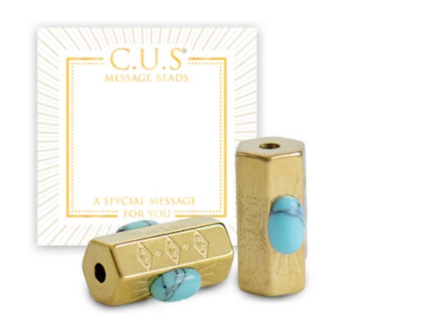 C.U.S. Message Beads Love Goud