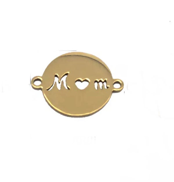 Stainless steel tussenstuk Mom Goud
