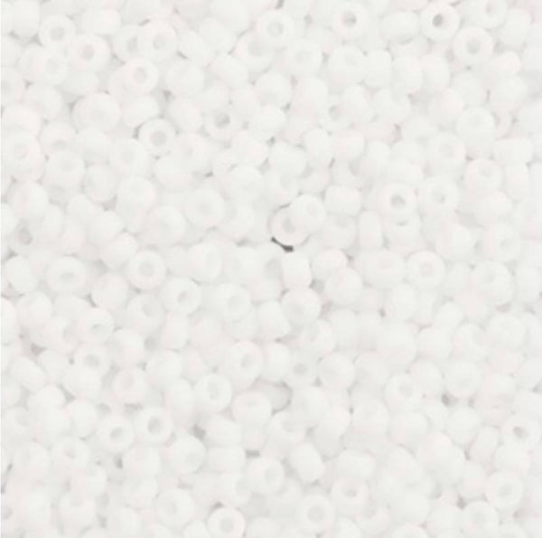 Miyuki rocailles 11/0 2mm matte white 