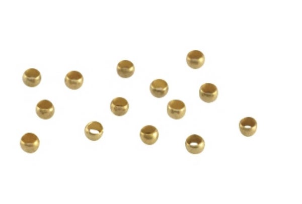 DQ knijpkralen 2mm Antiek Brons