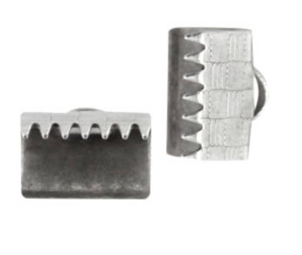 DQ lintklem 10mm antiek zilver