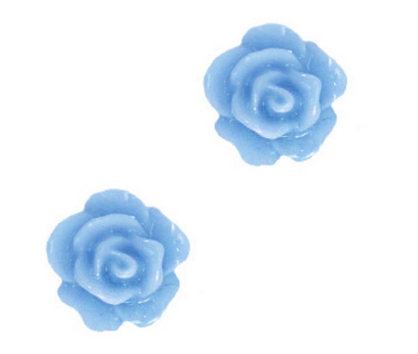 Roosjes kralen 10mm Lavender blue