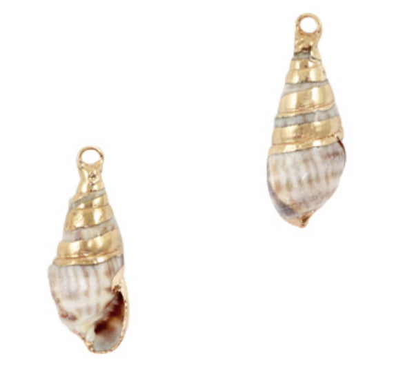 Schelp hanger Special penhoren beige Brown - Gold
