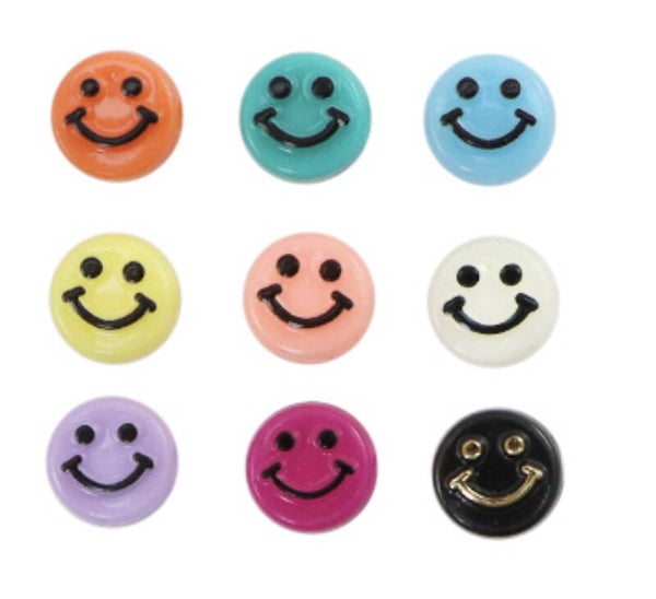 Letterkralen acryl smiley’s multicolor