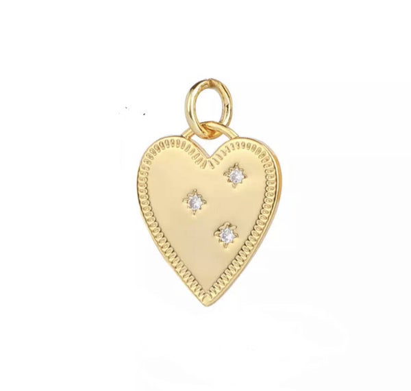 Bedel / hanger heart zirkonia Gou