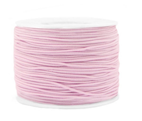 Gekleurd elastisch draad 1,2mm Pink
