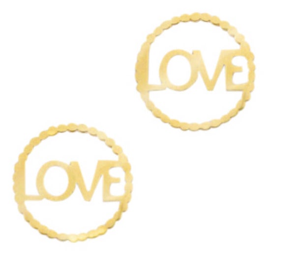 Stainless steel Tussenstuk Love Goud