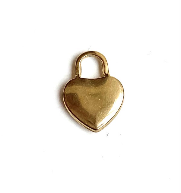 Stainless steel bedel Heart Gold