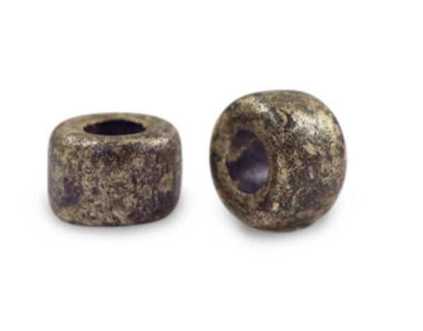 Keramiek kralen DQ Gold spot 9mm Purple