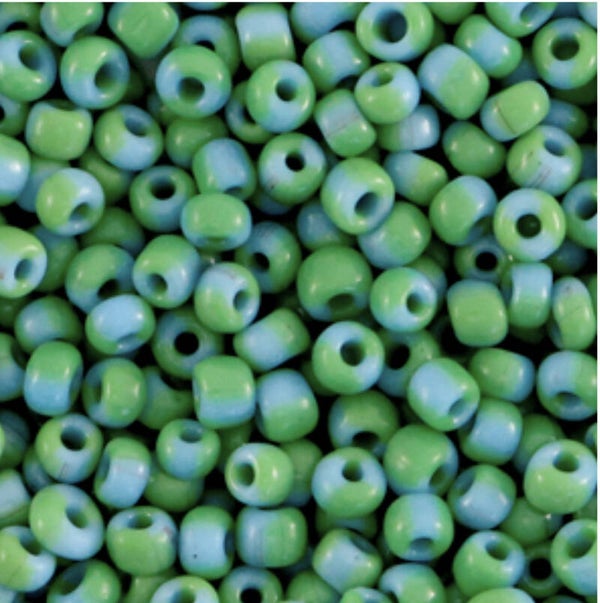 Rocailles 3mm light blue / green 