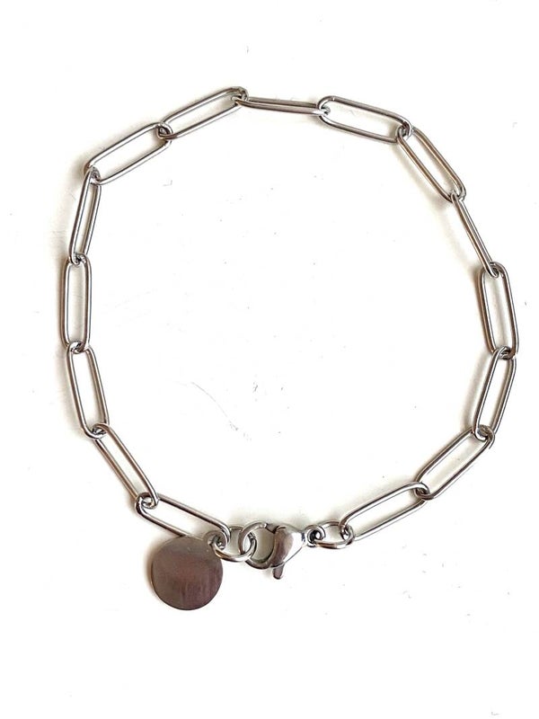 Stainless steel kant en klare armband