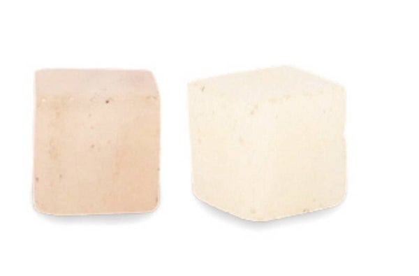 Natuursteen square 4mm white peach