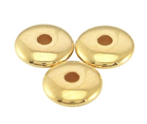 DQ disk kralen goud 5x1,5mm