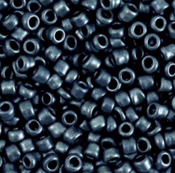 Rocailles Metallic aegean Blue 3mm
