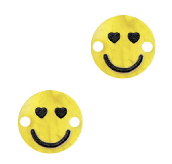 Smiley tussenstuk plexx heart Shiny sunrise yellow