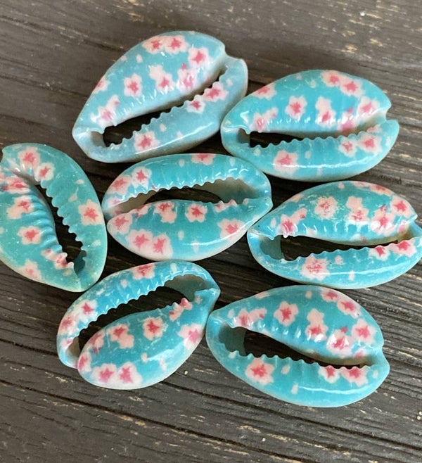 Kauri schelp flower blue 