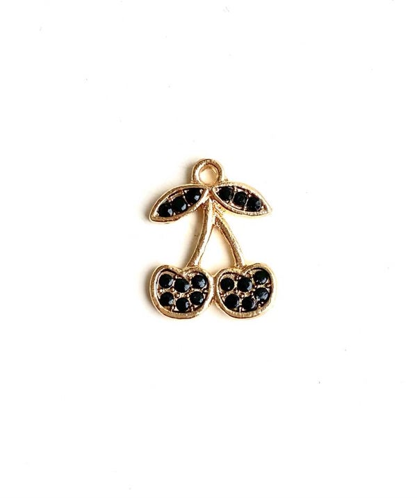 Zirkonia bedel cherry Gold - Black