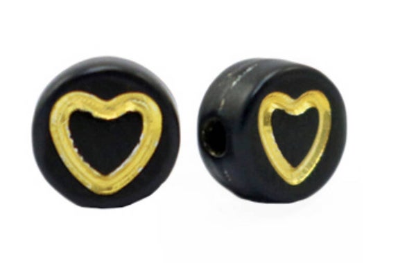 Acryl Letterkralen Black - Gold