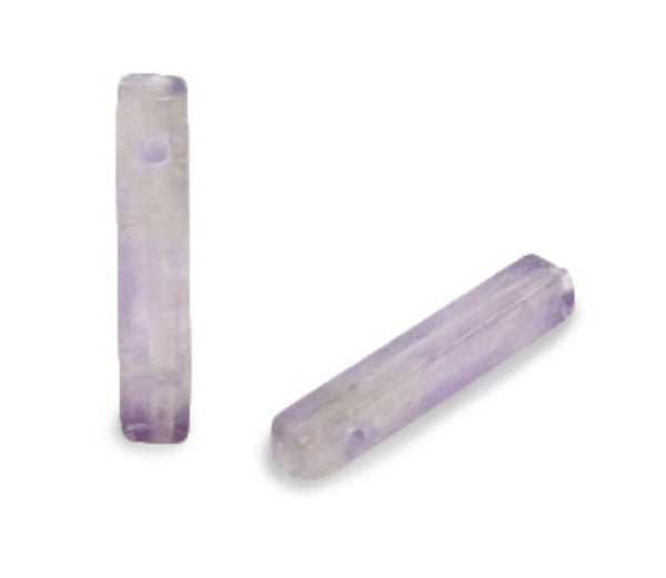 Natuursteen hanger half edelsteen amethyst purple