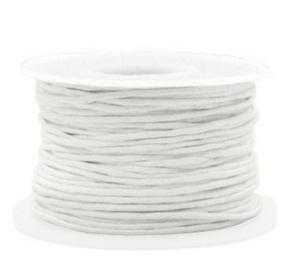 Waxkoord white 1,0 mm