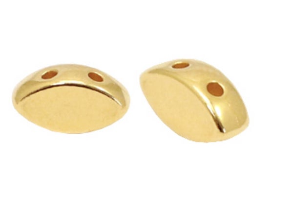 DQ duo beads oval gold plated