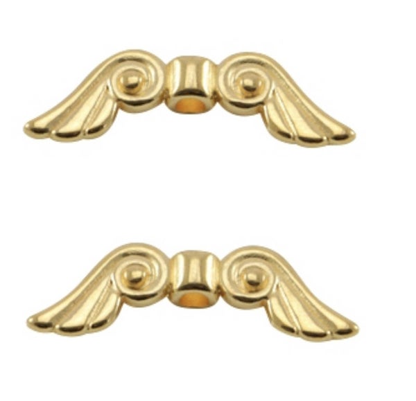 DQ metaal angel wings goud curl