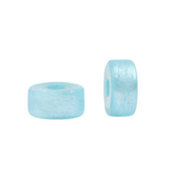 Polaris kralen disc 4mm Sky blue