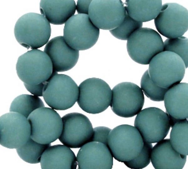 6mm Acryl kralen canton green