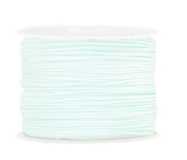 Macramé draad 1mm Frosted blue
