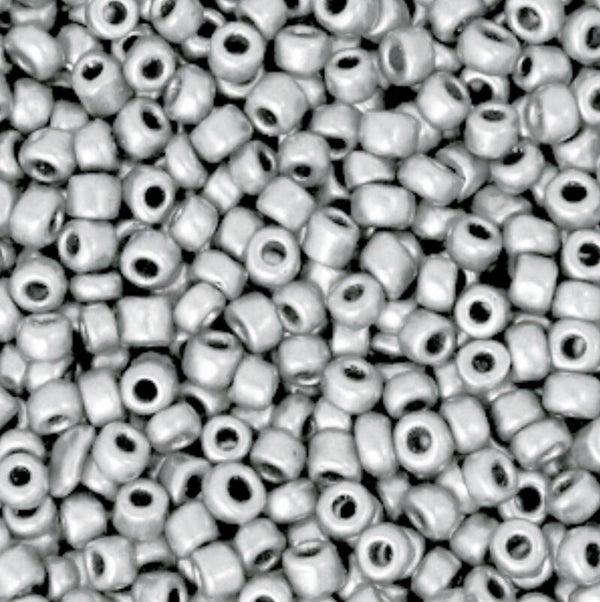 Rocailles 3mm Ice Silver Metallic