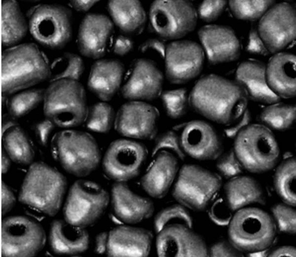 Rocailles 6/0 4mm Anthracite metallic