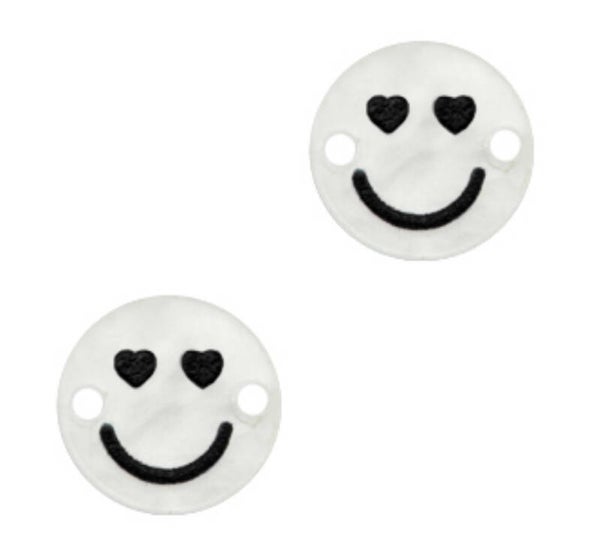 Smiley tussenstuk plexx heart Shiny white