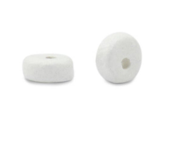 Keramiek kralen DQ 6mm Disc White