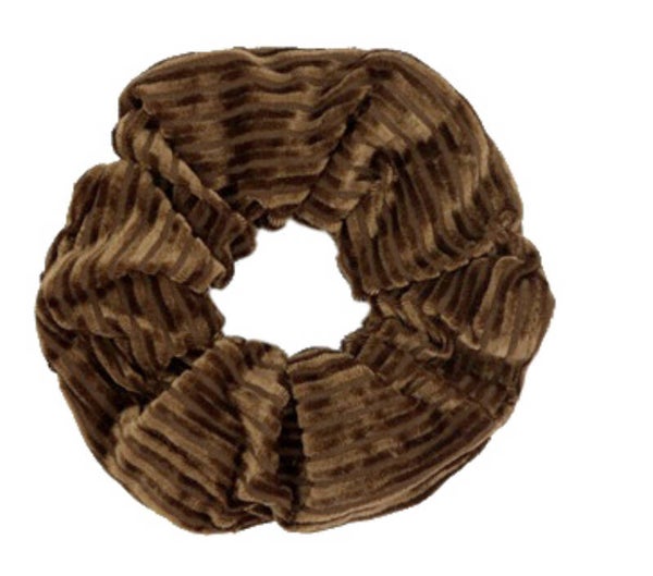 Scrunchie Velvet Hazel Brown