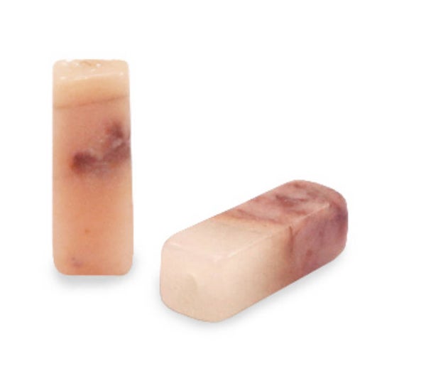 Natuursteen tube Pink aventurine quarts salmon peach