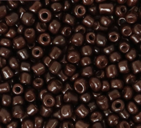 Rocailles 8/0 3mm rocky road brown