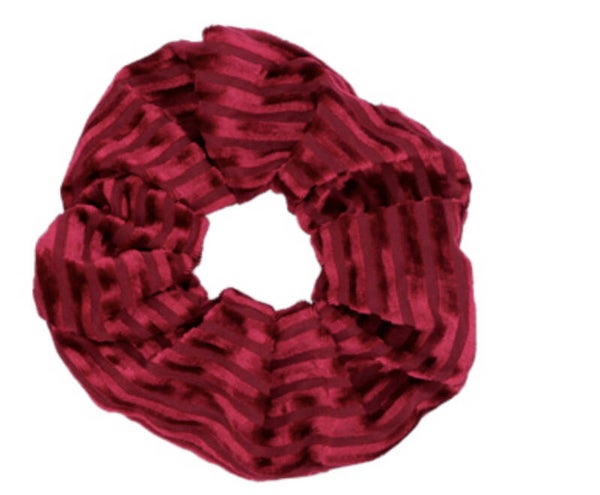 Scrunchie Velvet Port Red