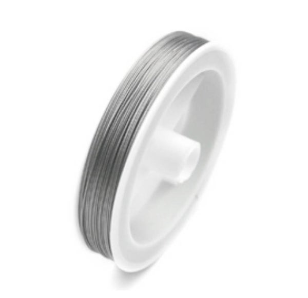 Staaldraad 0,38 zilver  rol 40 meter