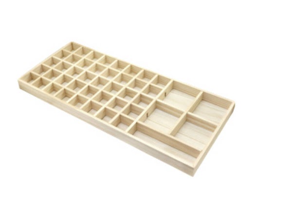 Sieraden display 45 vaks hout