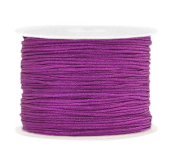 Macramé draad 1mm dark orchid purple