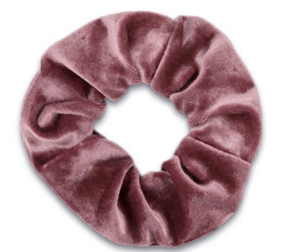 Scrunchie Velvet Rich Razzleberry Pink