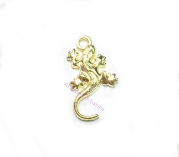 Bedel metaal gekko. Goud 