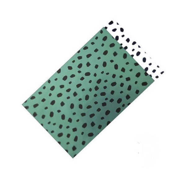 Cadeauzakjes 12x19cm 101 dots green