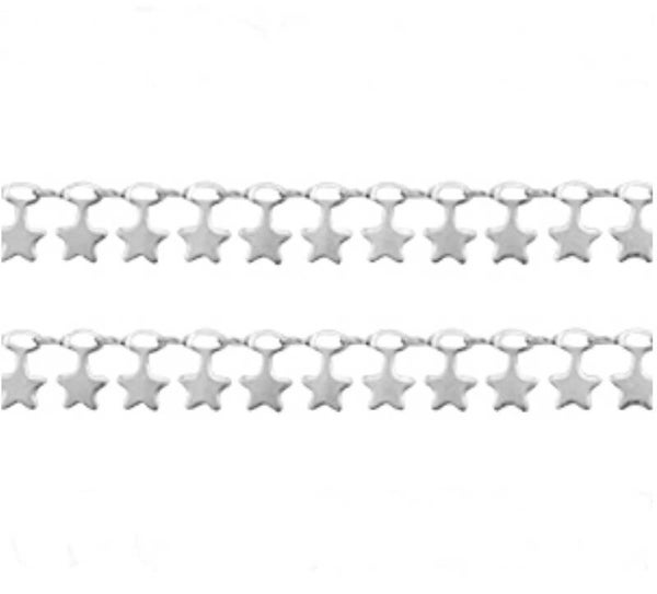 Stainless steel jasseron rvs stars Silver