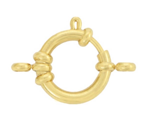 Stainless steel boeislot 18mm Goud