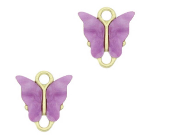 Butterfly tussenstuk purple - Gold