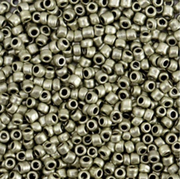 Rocailles Metallic Champagne grey 2mm